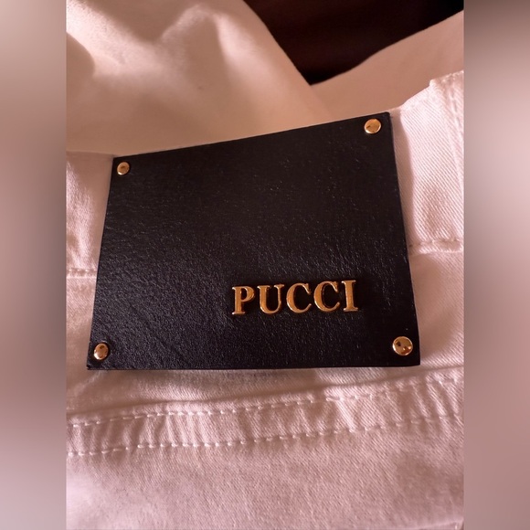 Emilio Pucci  Off White Jeans  Boot Size US 12 . UK 14 Bolo Brand Made In Italy - Picture 2 of 16